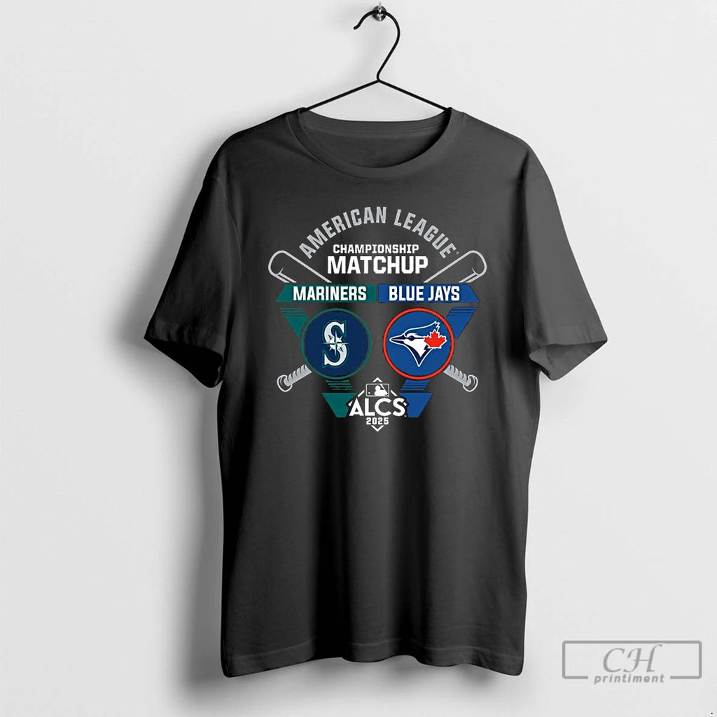 Classic Seattle Mariners Vs Toronto Blue Jays 2025 Alcs Matchup Bases Loaded T Shirts