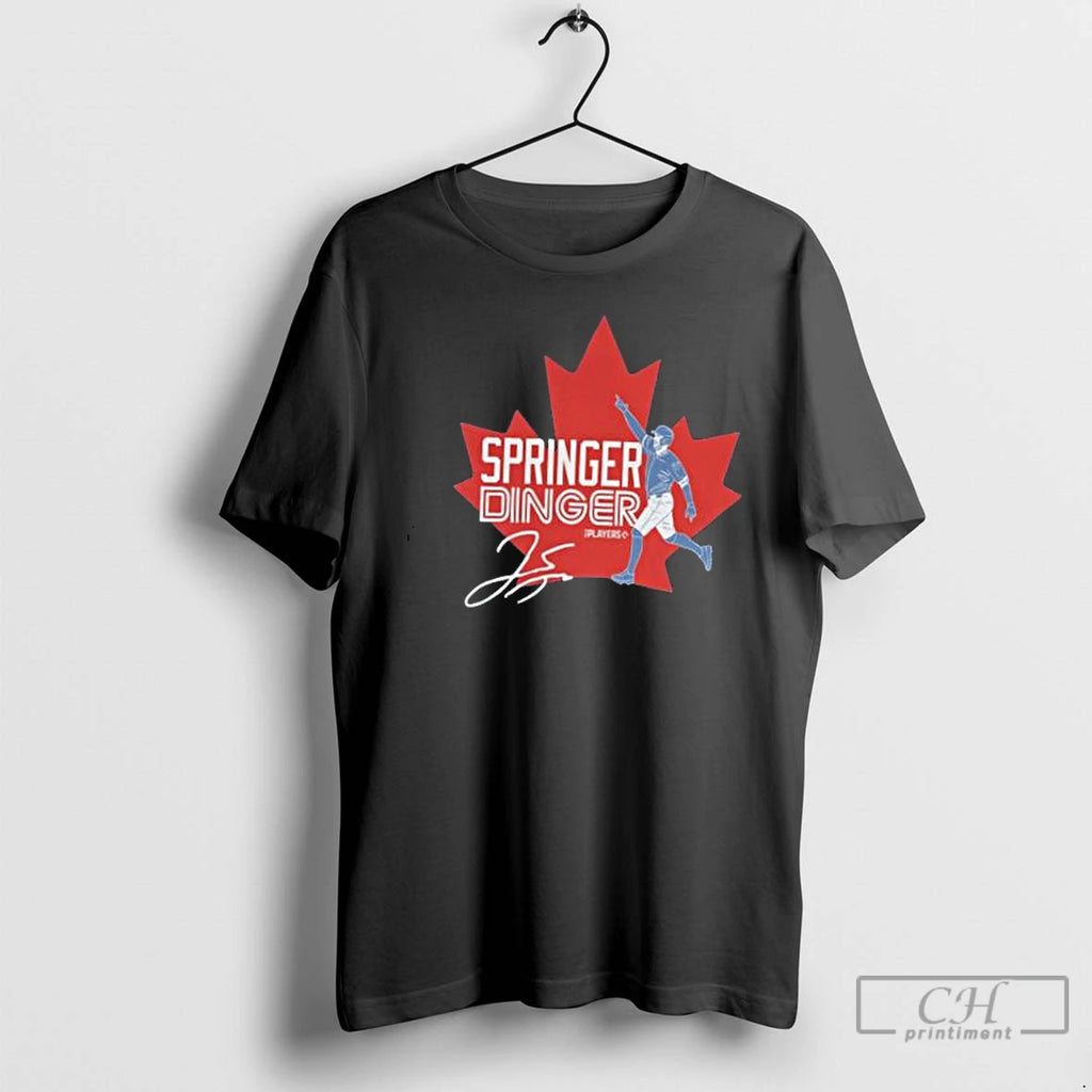 Classic Springer Dinger Toronto Blue Jays Signature T Shirts