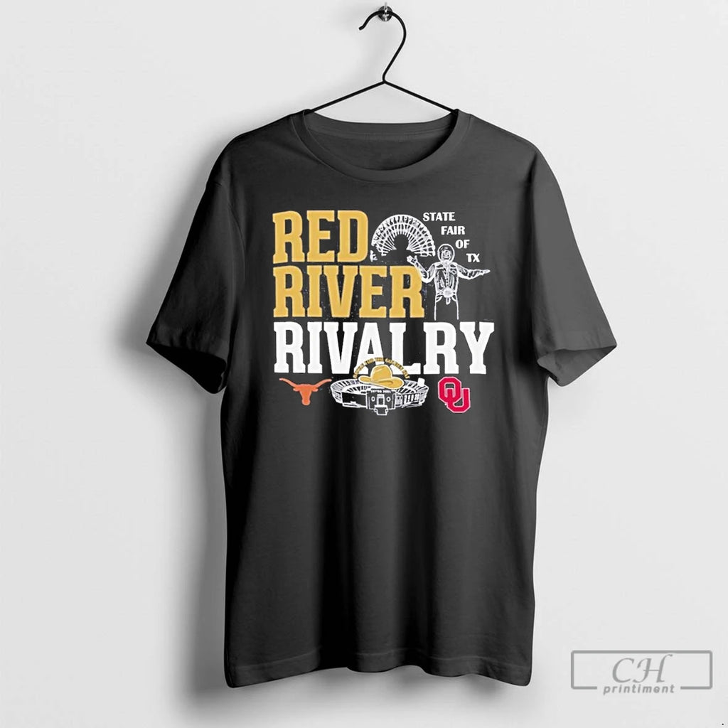 Classic State Fair Of Tx Longhorns Vs Ou 2025 Red River Rivalry T Shirts