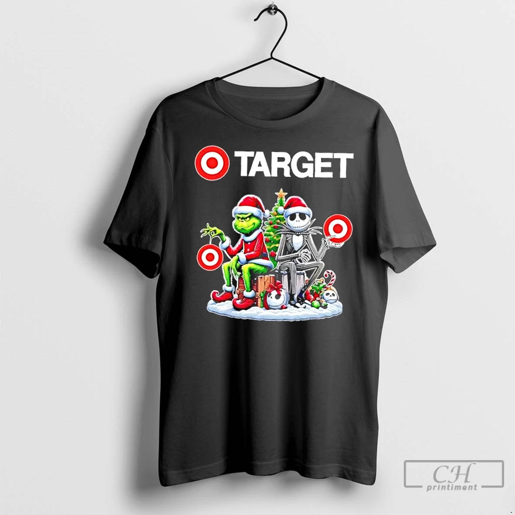 Classic Target X Grinch And Jack Skellington Unwilling Friends Merry Christmas