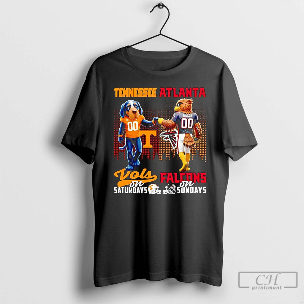 Classic Tennessee Volunteers On Saturdays X Atlanta Falcons On Sunday Mascot