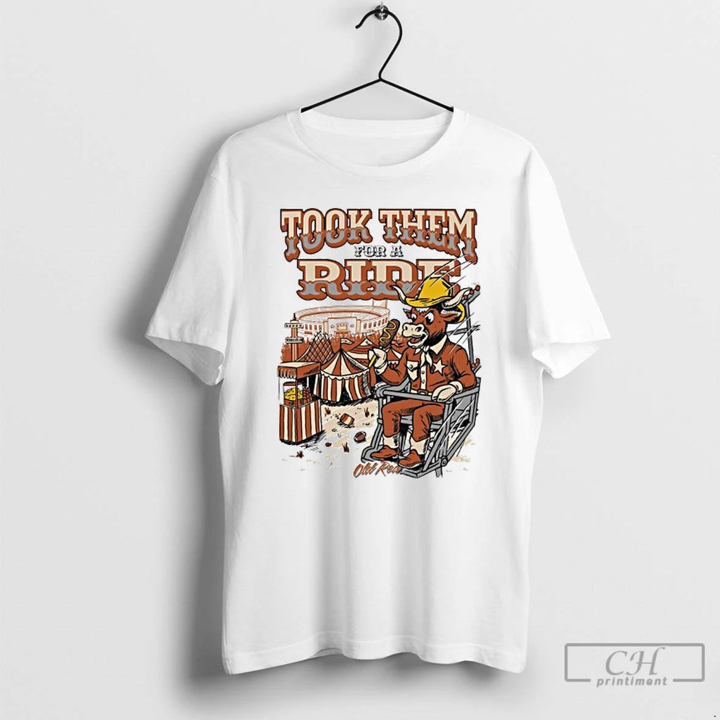 Classic Texas Longhorns Beat Oklahoma Took Them For A Ride T Shirts