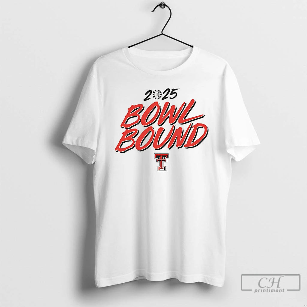 Classic Texas Tech Red Raiders 2025 Bowl Bound Logo T Shirts