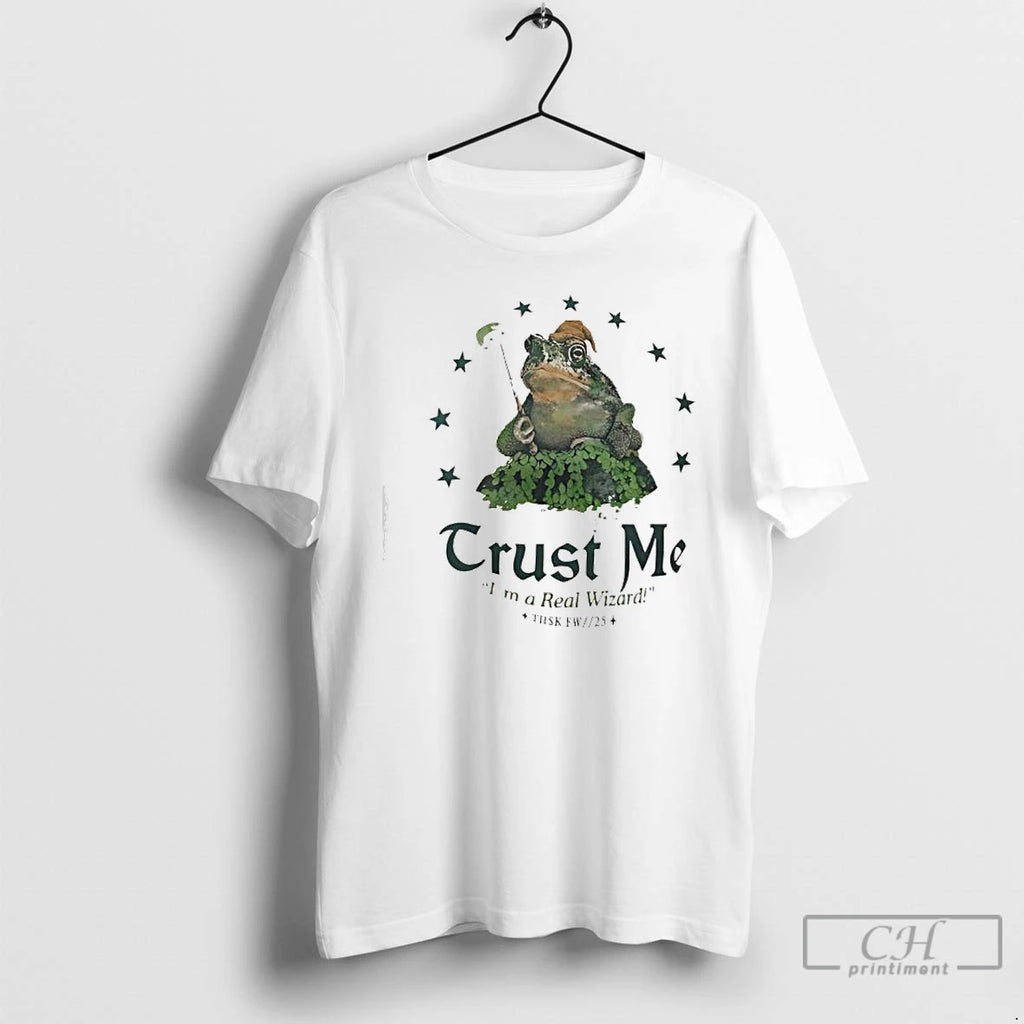 Classic Trust Me Im A Real Wizard Frog Graphic