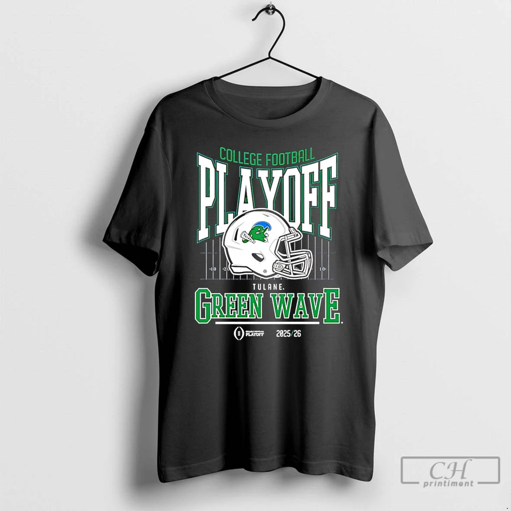 Classic Tulane Green Wave College Football Playoff Bound 2025 26 Helmet
