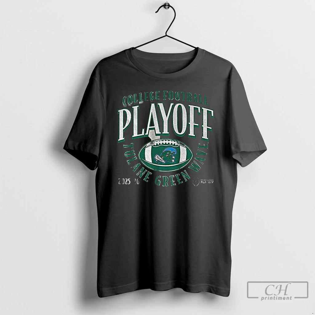 Classic Tulane Green Wave Football 2025 Cfp Curve College Football Playoff 2025 2026 T Shirts