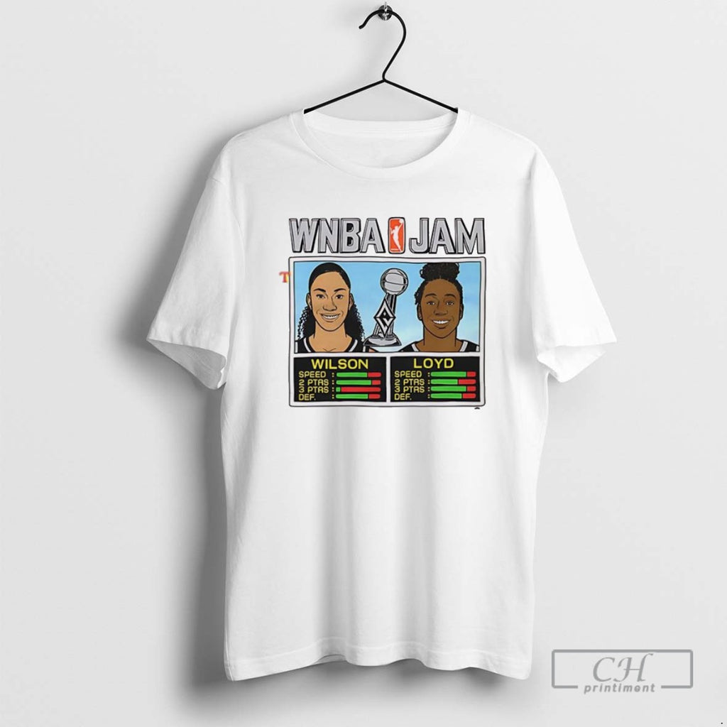 Classic Wnba Jam Aces 2025 Champs Wilson And Loyd T Shirts