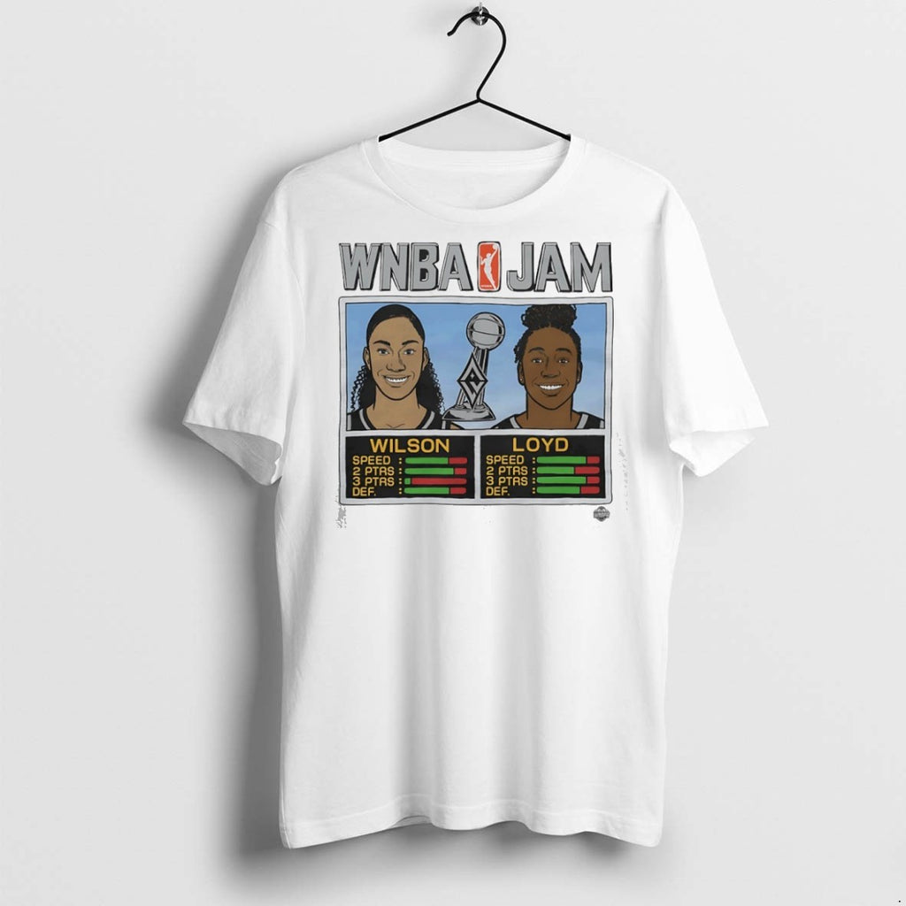 Classic Wnba Jam Las Vegas Aces 2025 Champs Aja Wilson And Jewell Loyd T Shirts