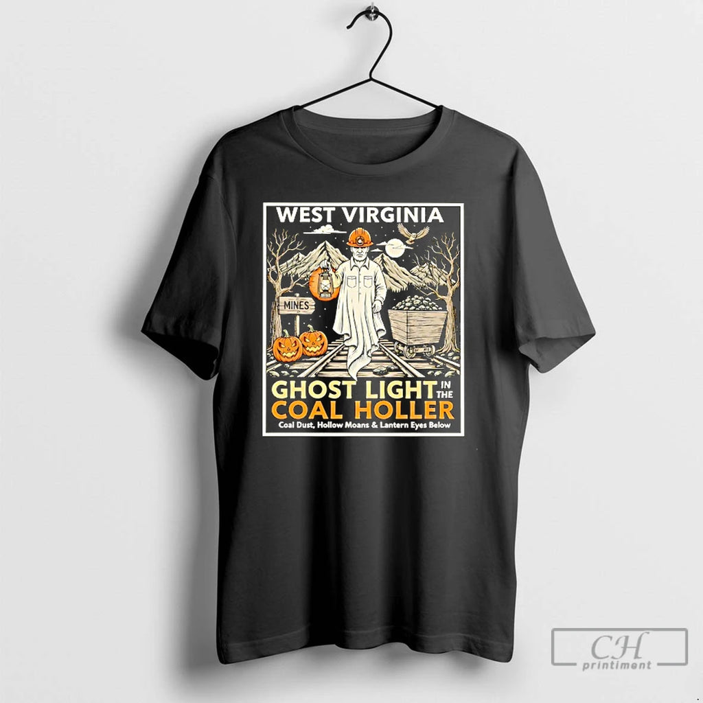 Classic West Virginia Ghost Light In The Coal Holler Halloween T Shirts