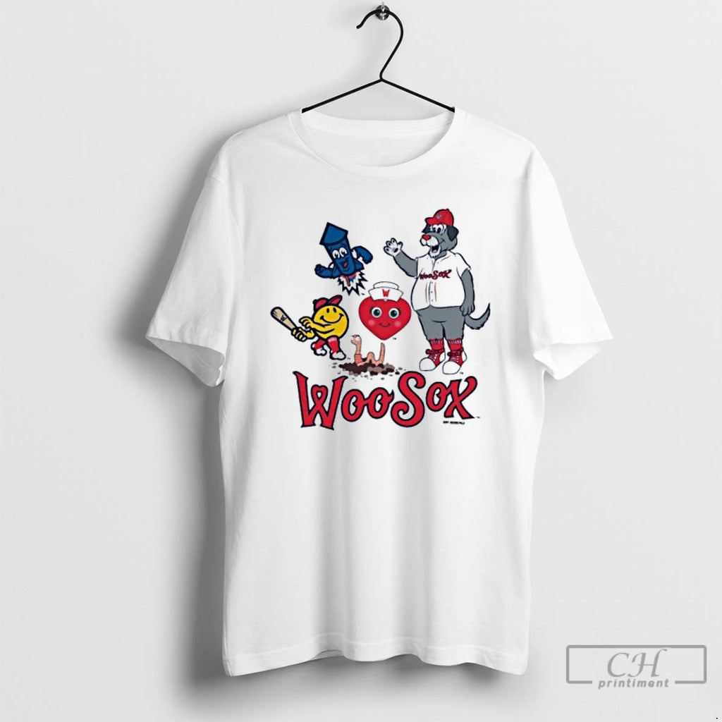 Classic Worcester Red Sox Toddler White Central Mascots T Shirts