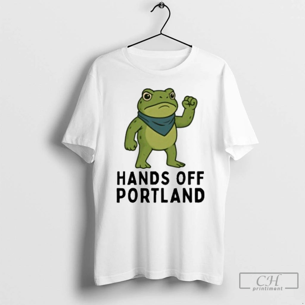 Classic Hands Off Portland Frog T Shirts
