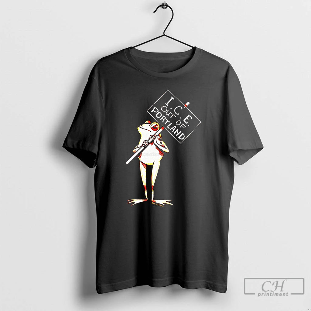 Classic Ice Out Of Portland Frog T Shirts