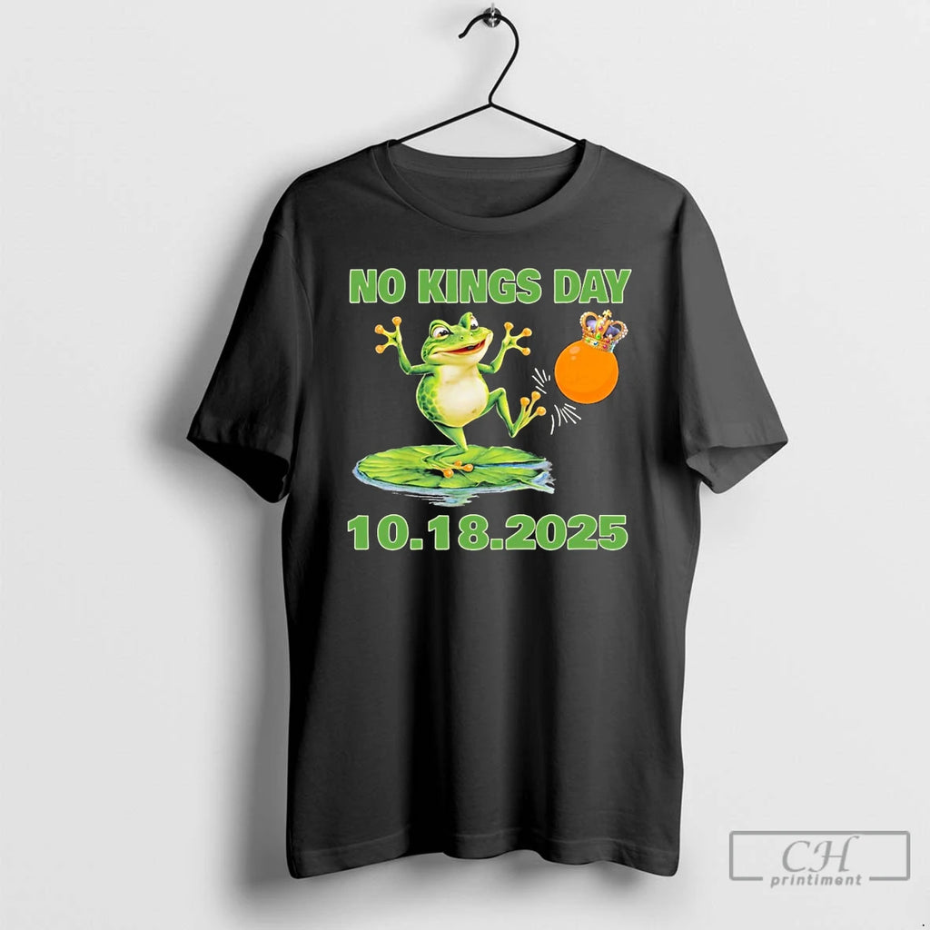 Classic No Kings Portland Frog Protest 10 18 2025 T Shirts