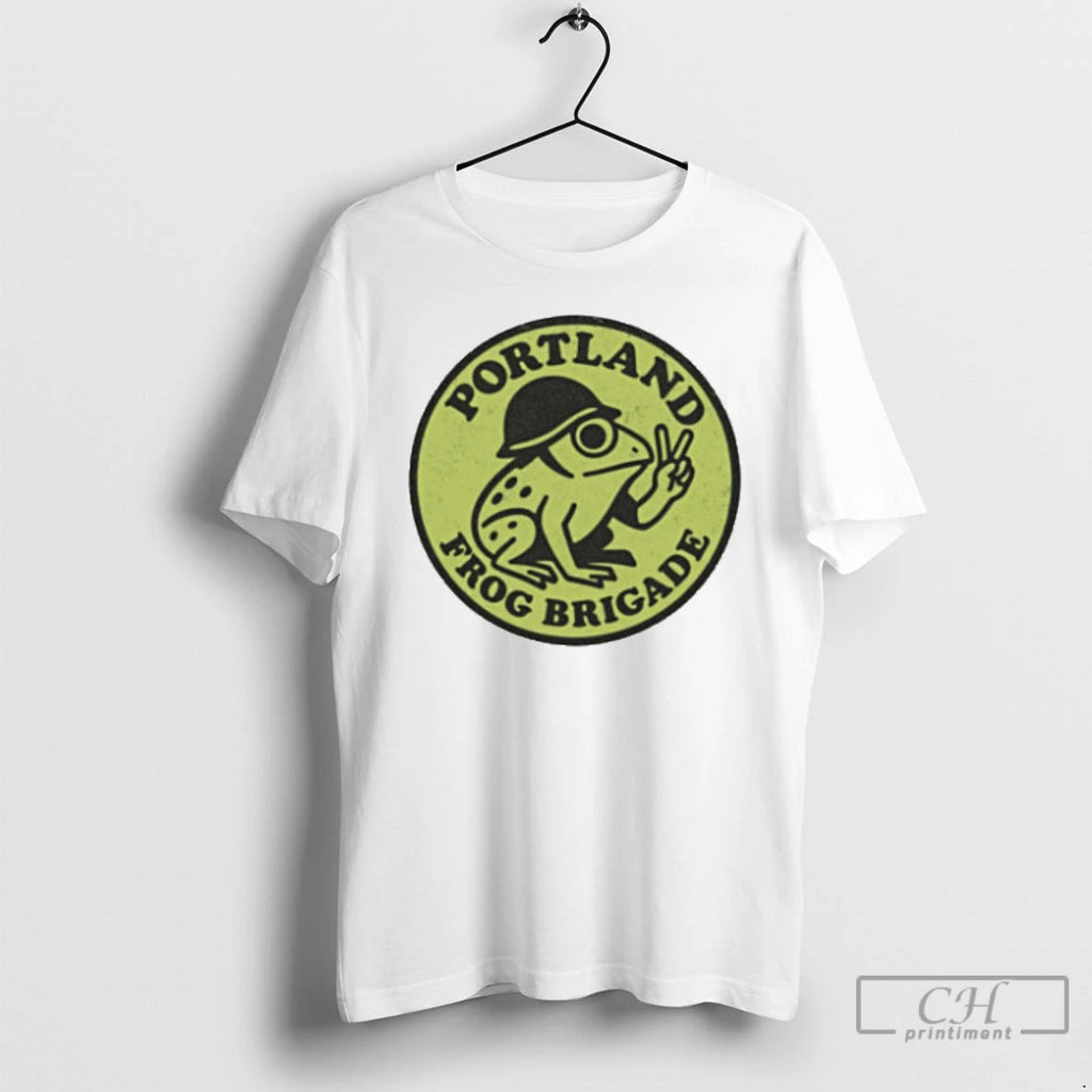 Classic Portland Frog Brigade Anti Trump Abolish Ice T Shirts