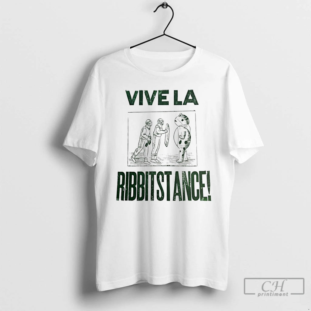 Classic Vive La Ribbitstance Portland Frog T Shirts