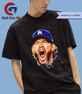 Clayton Kershaw big head scream Los Angeles Dodgers 2025 World Champs shirt