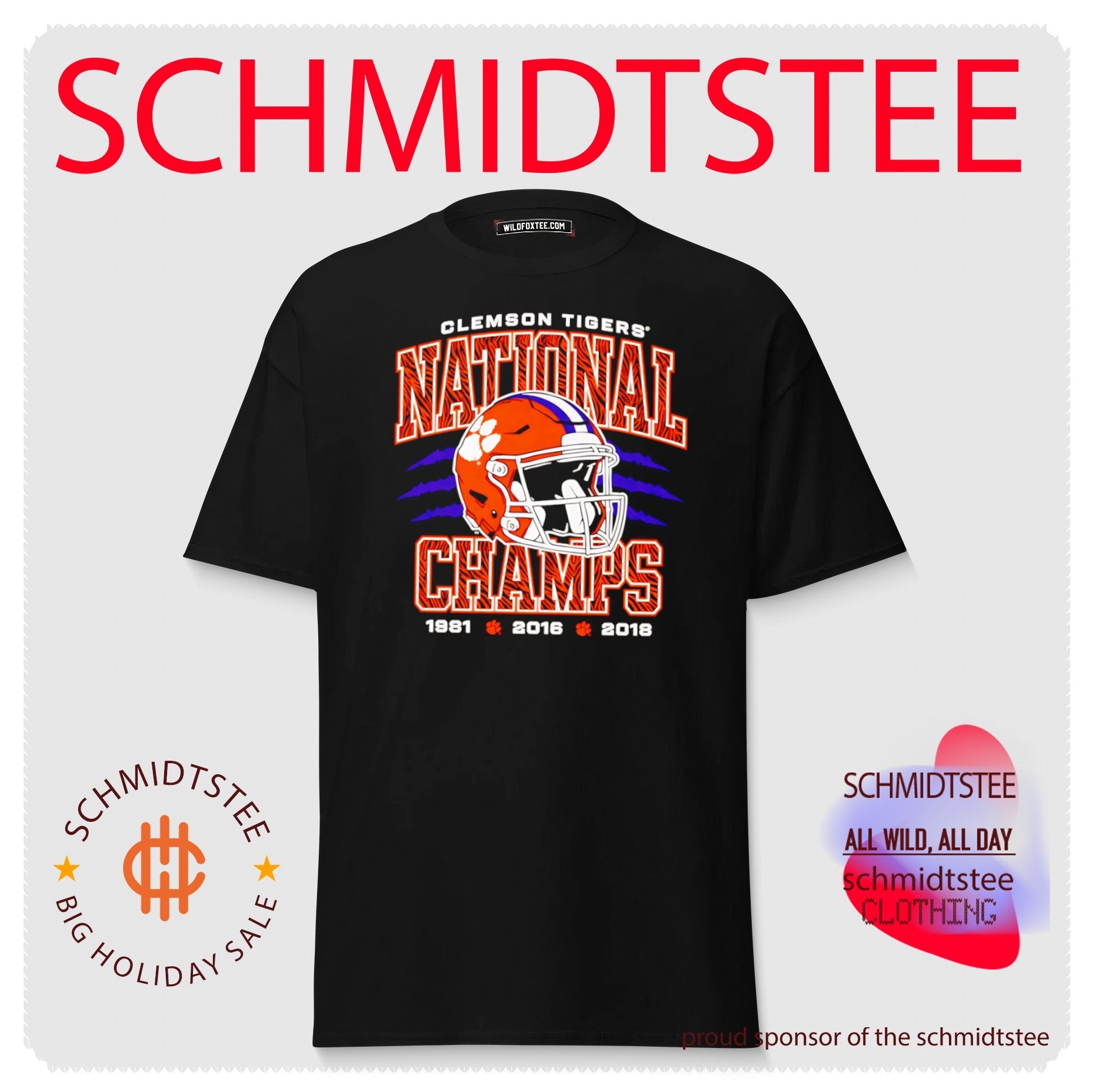 Clemson Football 3-Time National Champs Vintage shirt