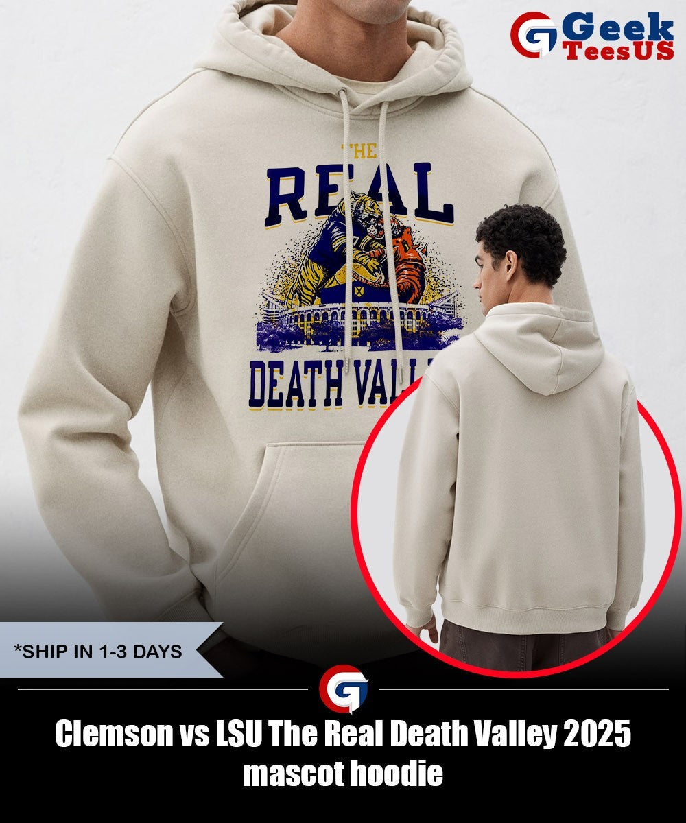 Clemson vs LSU The Real Death Valley 2025 mascot shirt