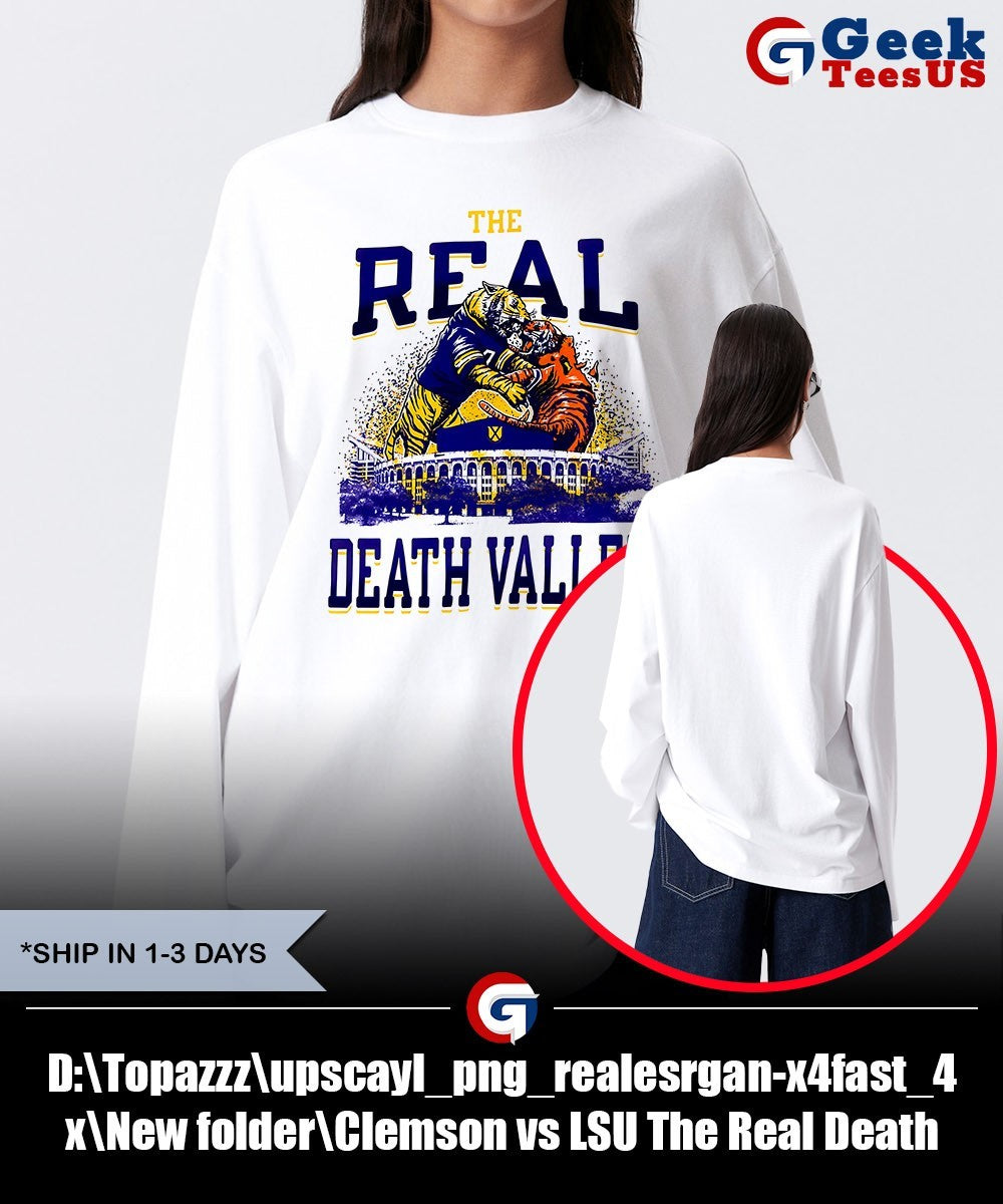 Clemson vs LSU The Real Death Valley 2025 mascot shirt
