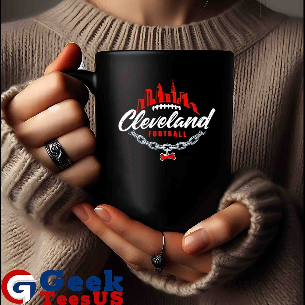 Cleveland Browns script skyline chain shirt