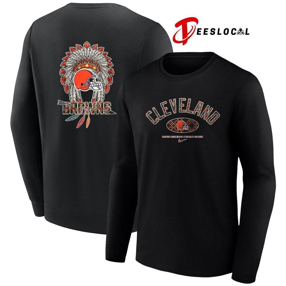 Cleveland Browns x Native American heritage month logo shirt