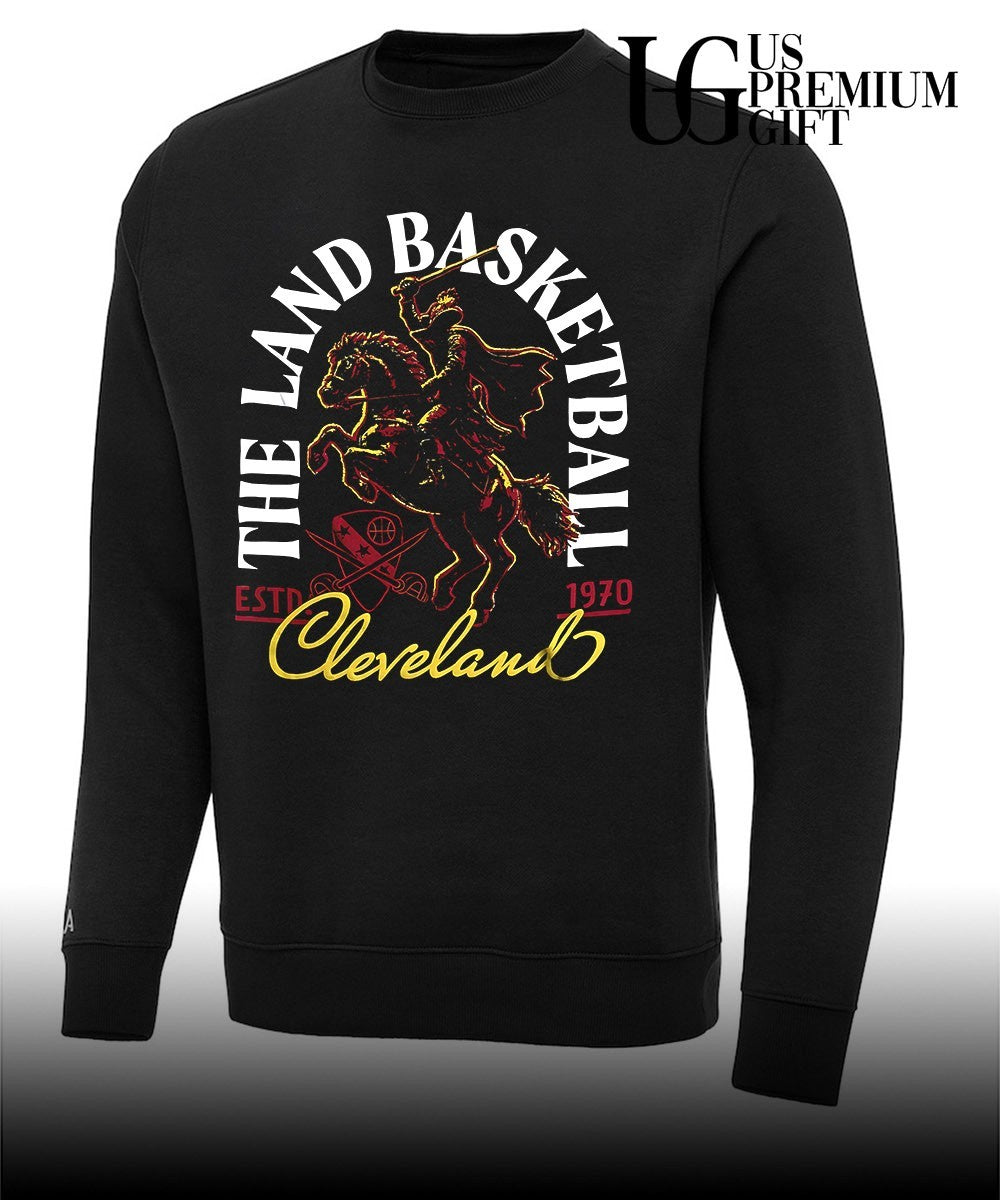 Cleveland Cavaliers the LAND basketball est 1970 curved shirt
