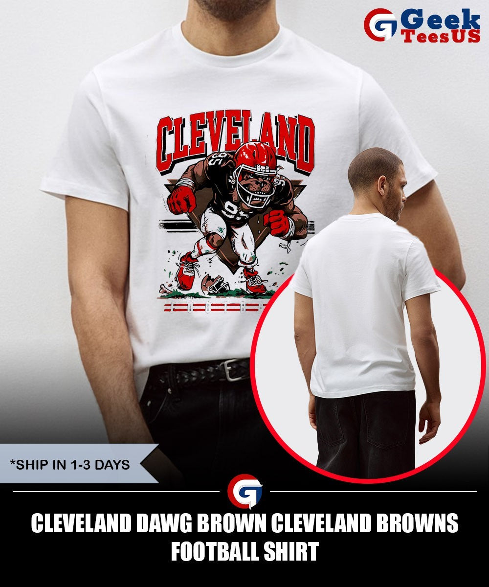 Cleveland Dawg Brown Cleveland Browns football shirt