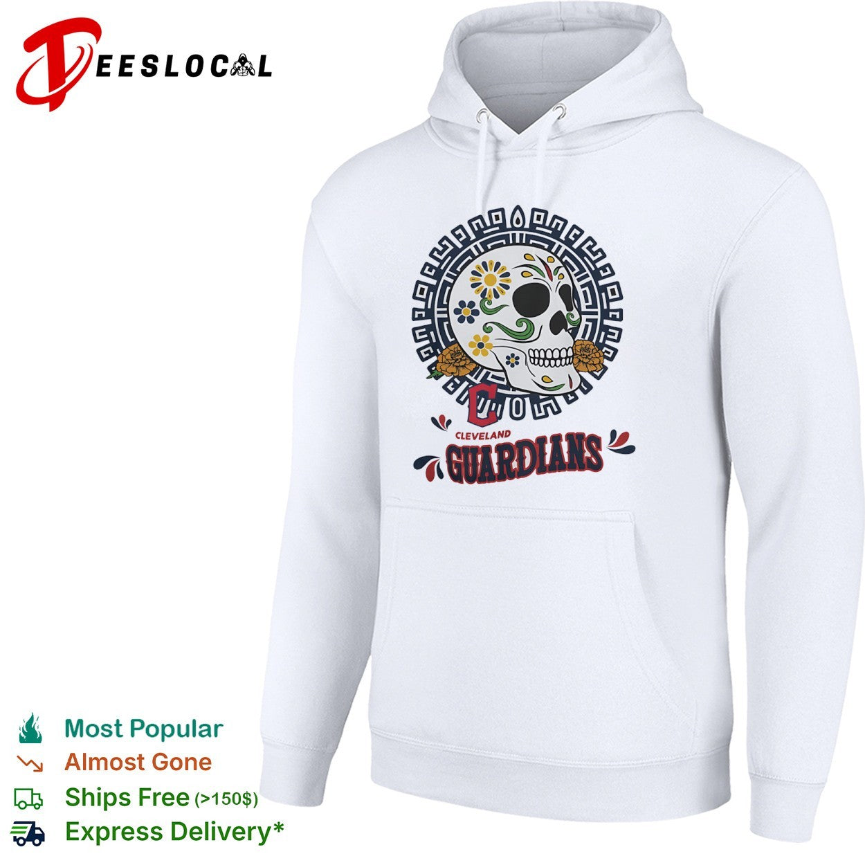 Cleveland Guardians Sugar Skull Day of the Dead shirt