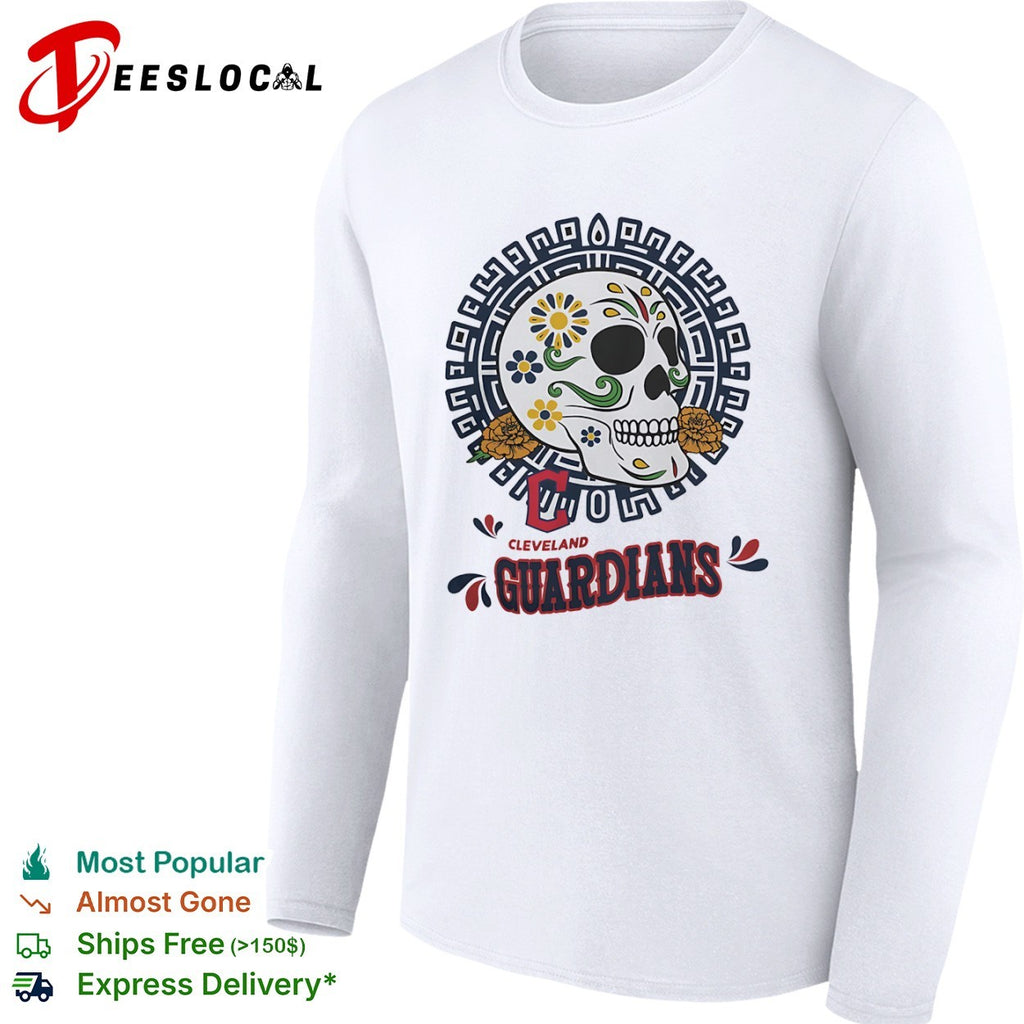 Cleveland Guardians Sugar Skull Day of the Dead shirt