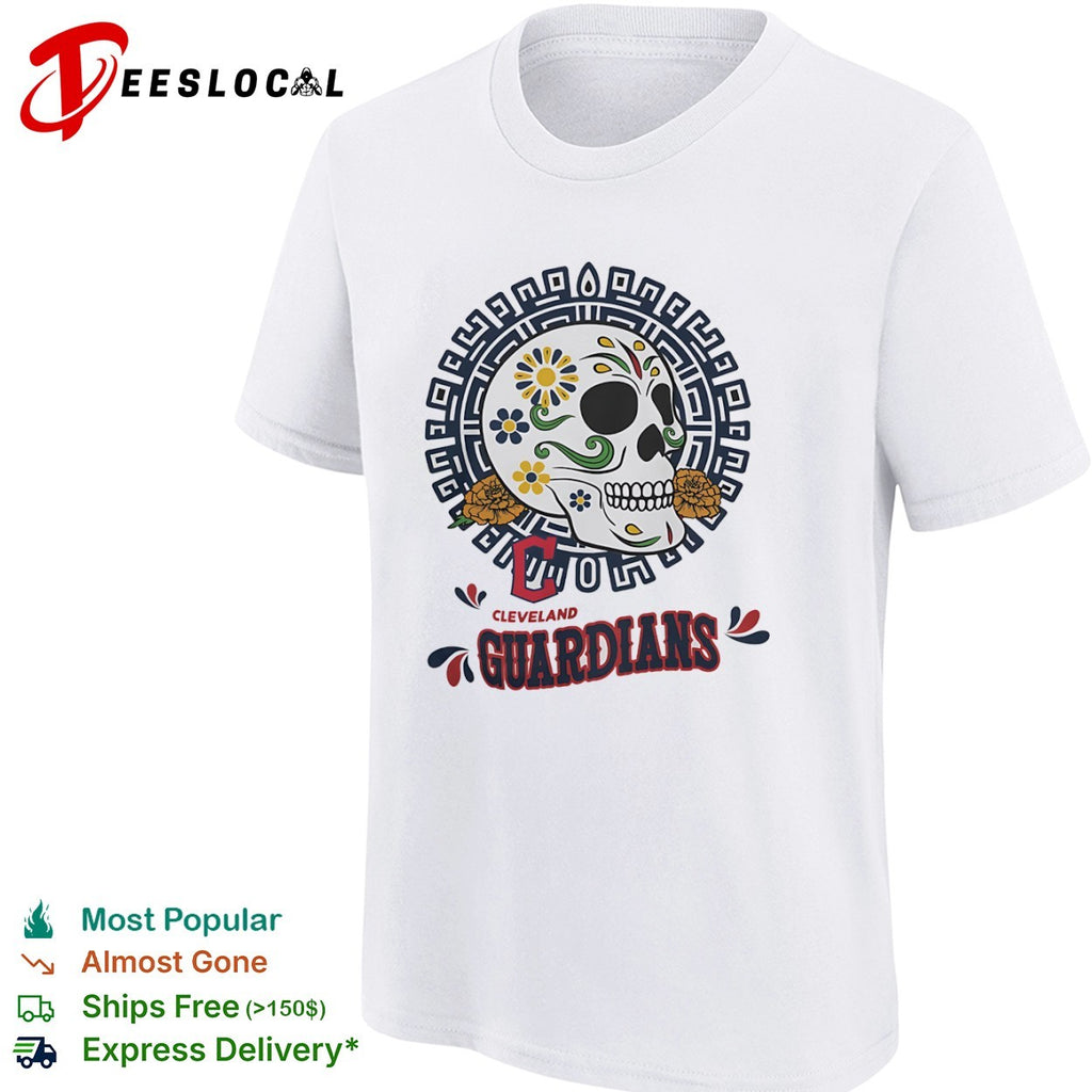 Cleveland Guardians Sugar Skull Day of the Dead shirt