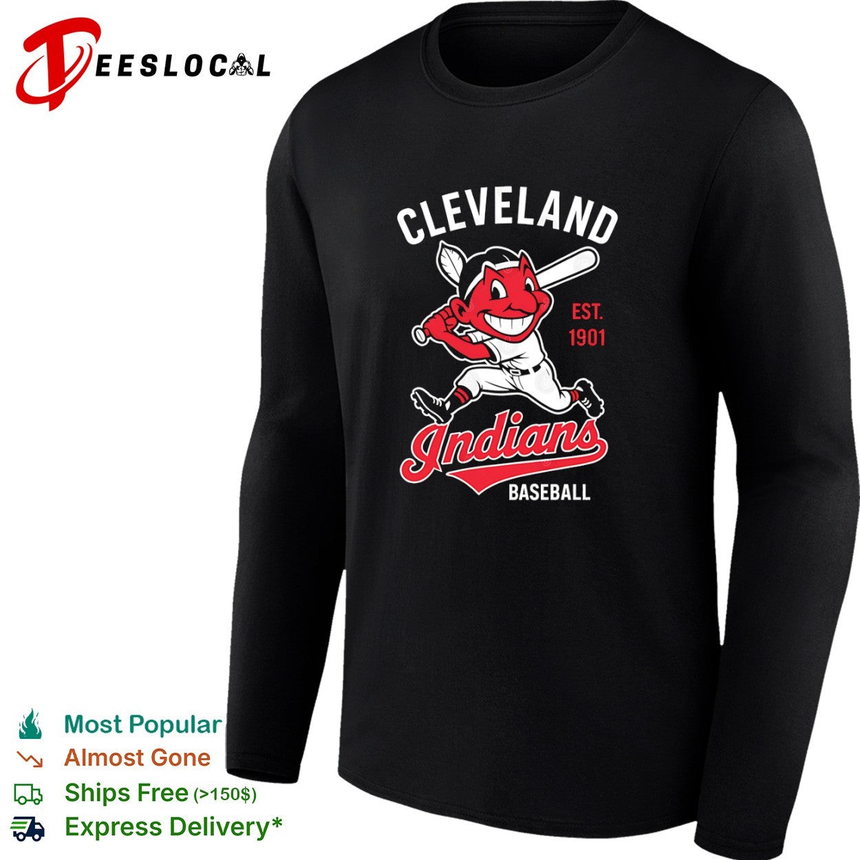 Cleveland Indians Baseball Est 1901 Logo shirt