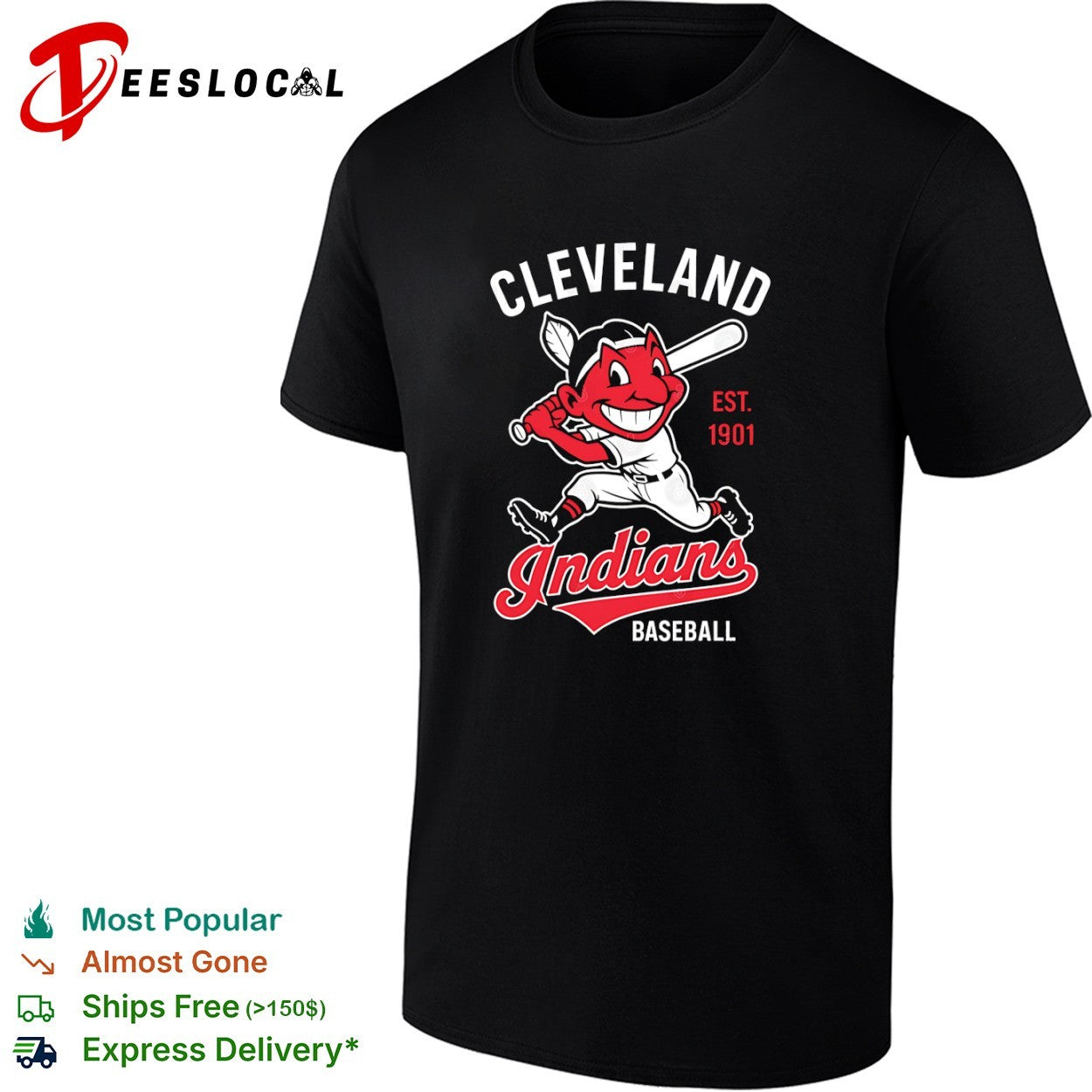 Cleveland Indians Baseball Est 1901 Logo shirt