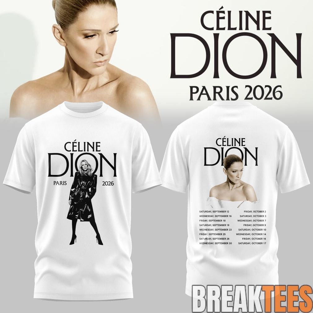 Céline Dion LIVE IN PARIS 2026 Limited Shirt