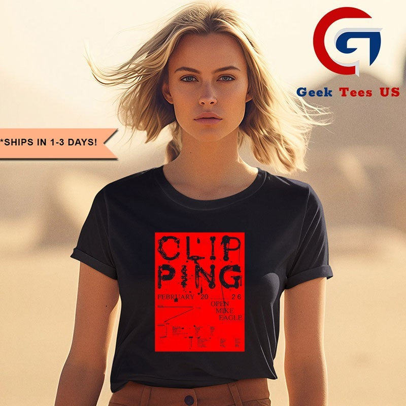 Clipping Open Mike Eagle February 2026 Tour USA shirt