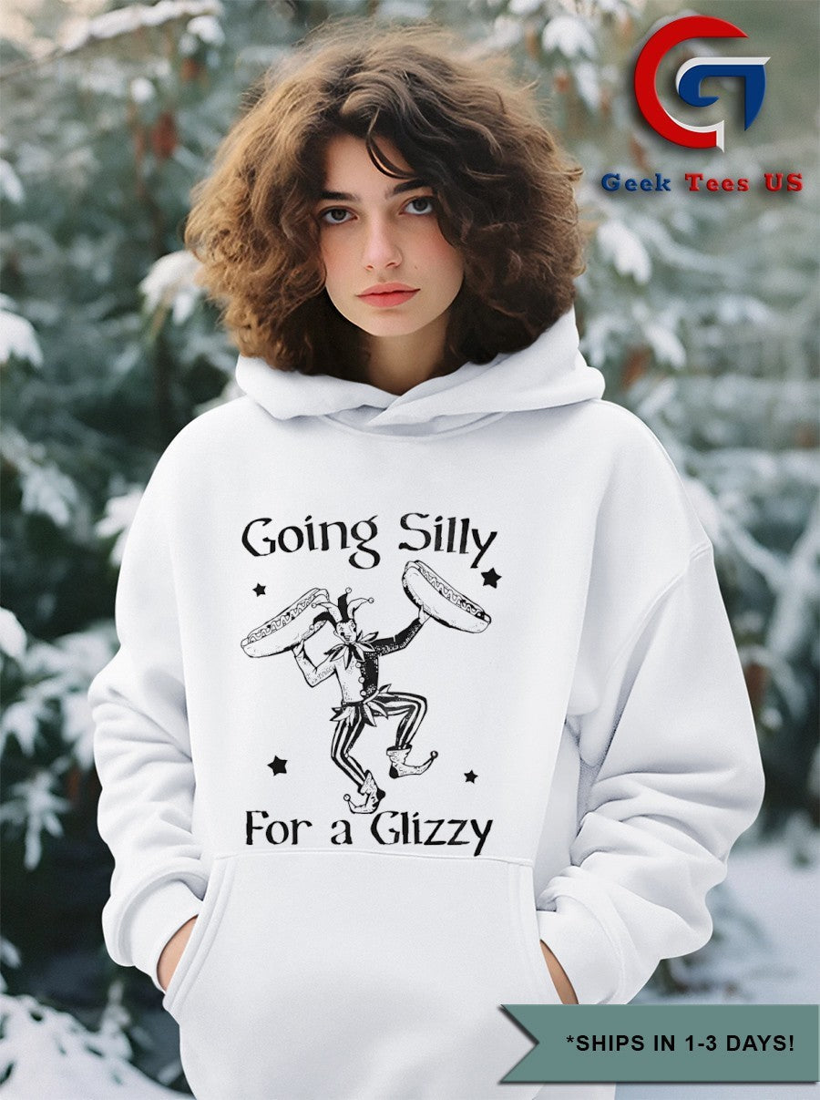 Clown going silly for a glizzy shirt