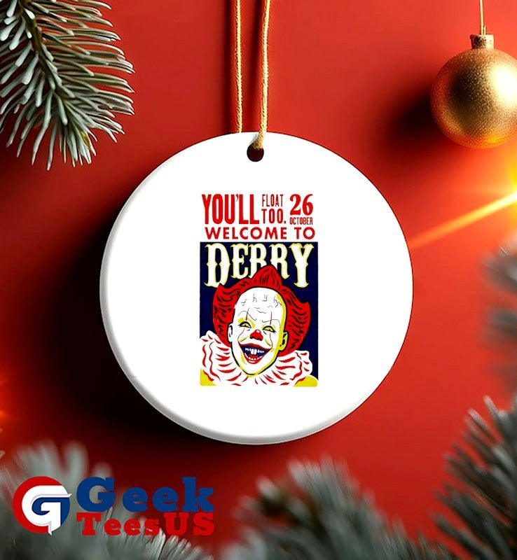 Clown you’ll float too welcome to derry oct 26 2025 shirt