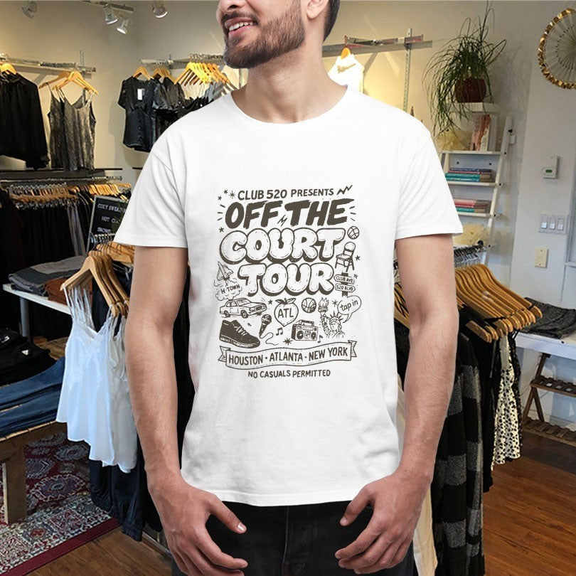 Club 520 Off The Court Tour ’25 No Casuals Permitted Shirts