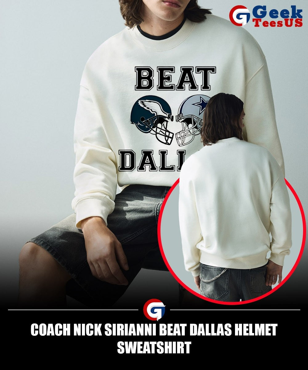 Coach Nick Sirianni beat Dallas helmet shirt