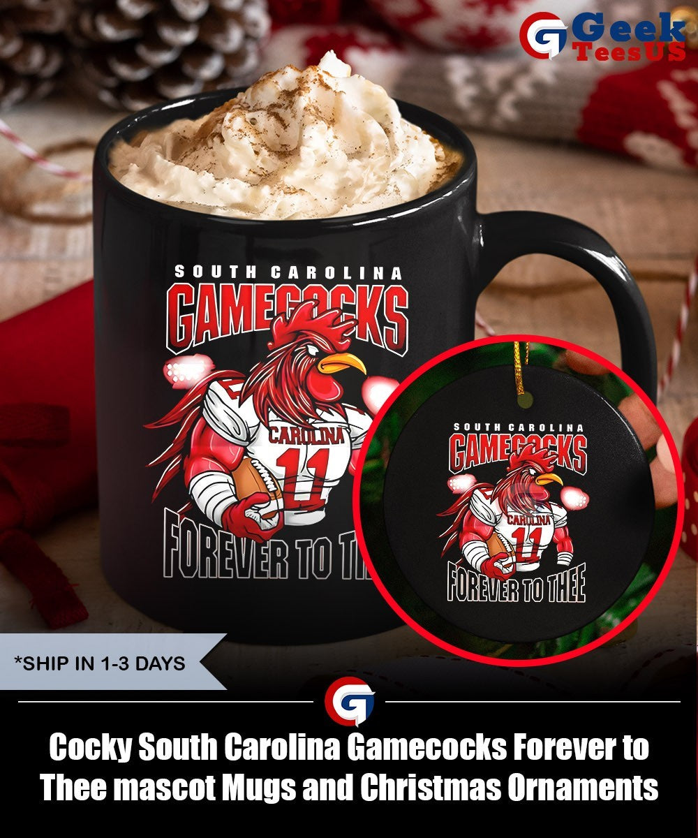 Cocky South Carolina Gamecocks Forever to Thee mascot shirt