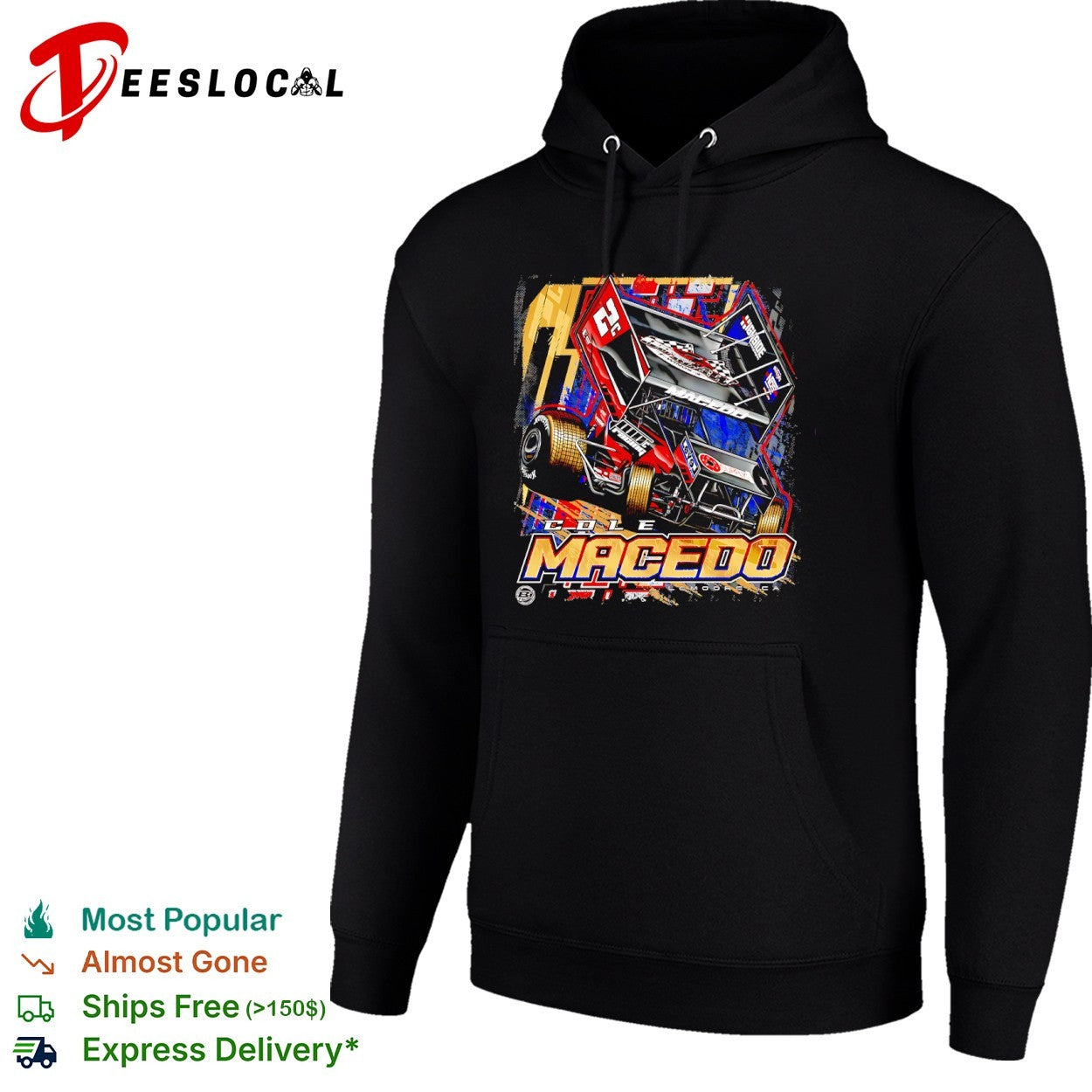Cole Macedo 2C Highside Racing Sprint Car shirt