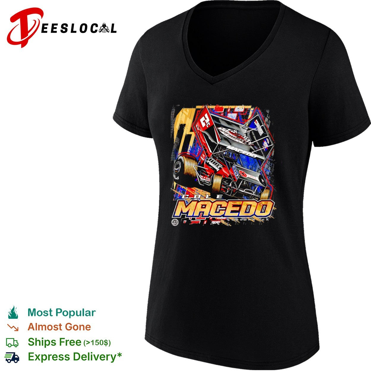 Cole Macedo 2C Highside Racing Sprint Car shirt