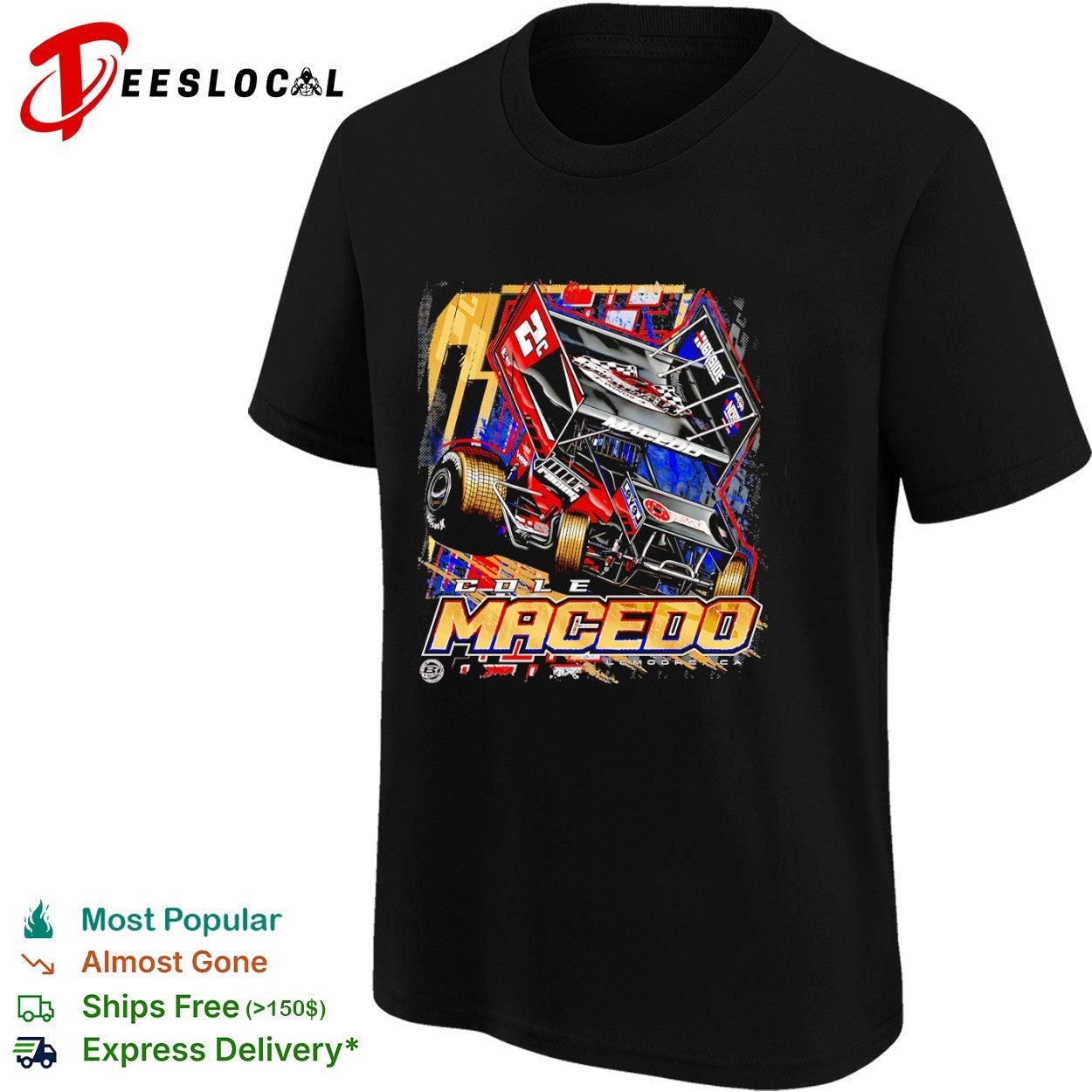Cole Macedo 2C Highside Racing Sprint Car shirt