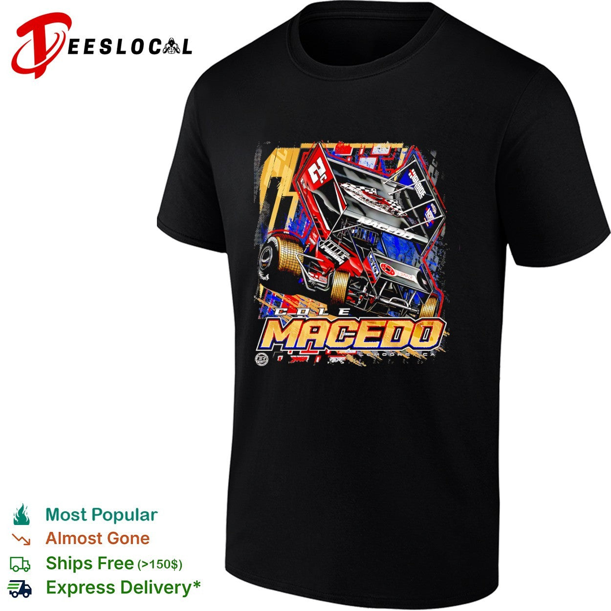Cole Macedo 2C Highside Racing Sprint Car shirt