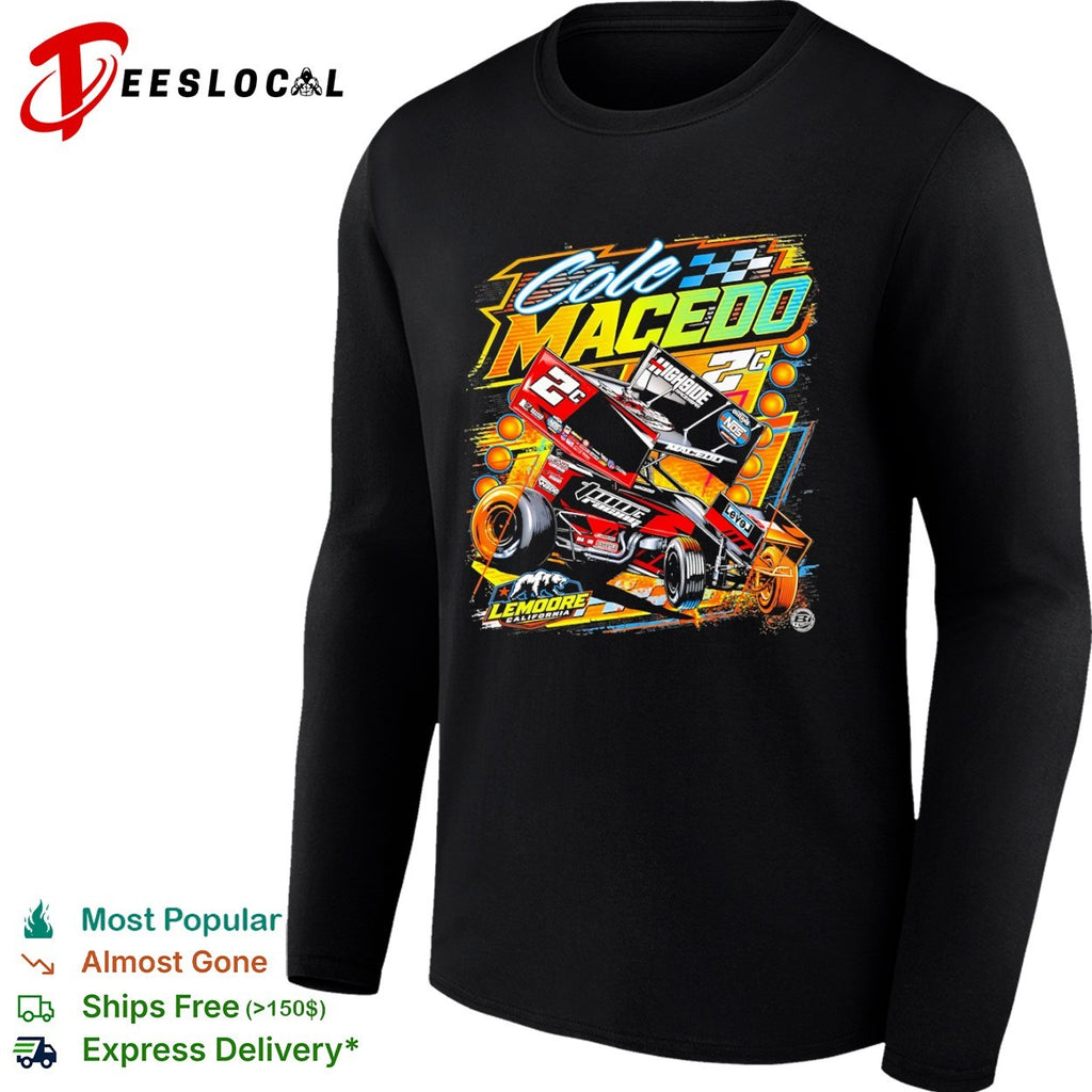 Cole Macedo Two C Racing Lemoore California Sprint Car shirt