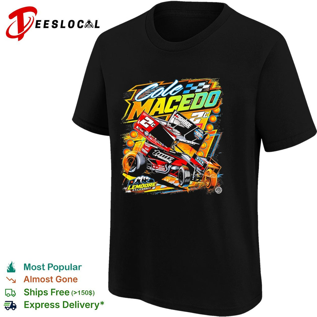 Cole Macedo Two C Racing Lemoore California Sprint Car shirt