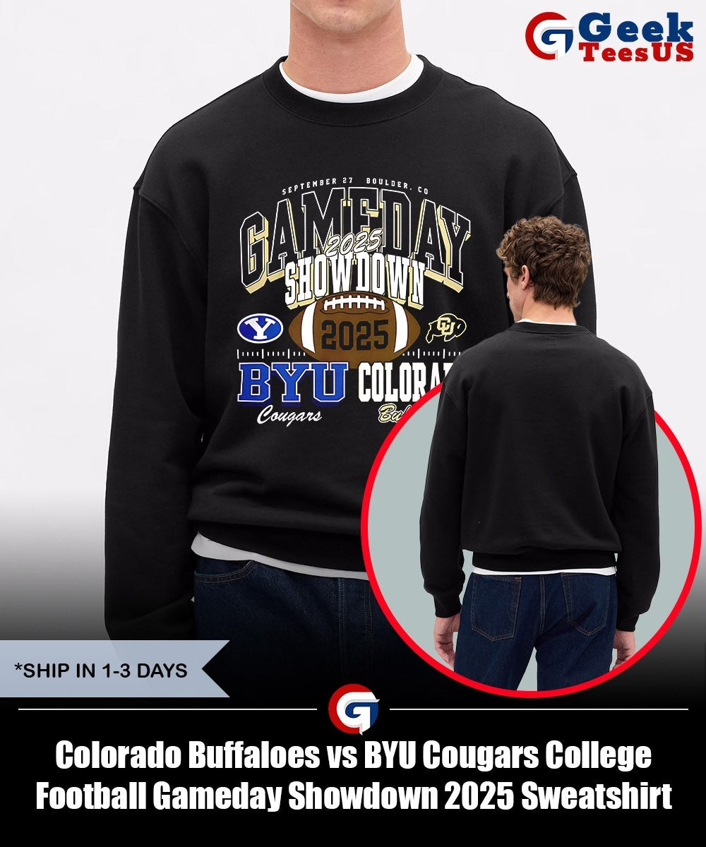 Colorado Buffaloes vs BYU Cougars College Football Gameday Showdown 2025 shirt