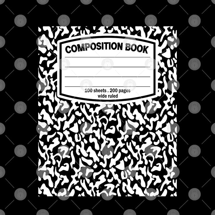 Composition Book Notebook T Shirt