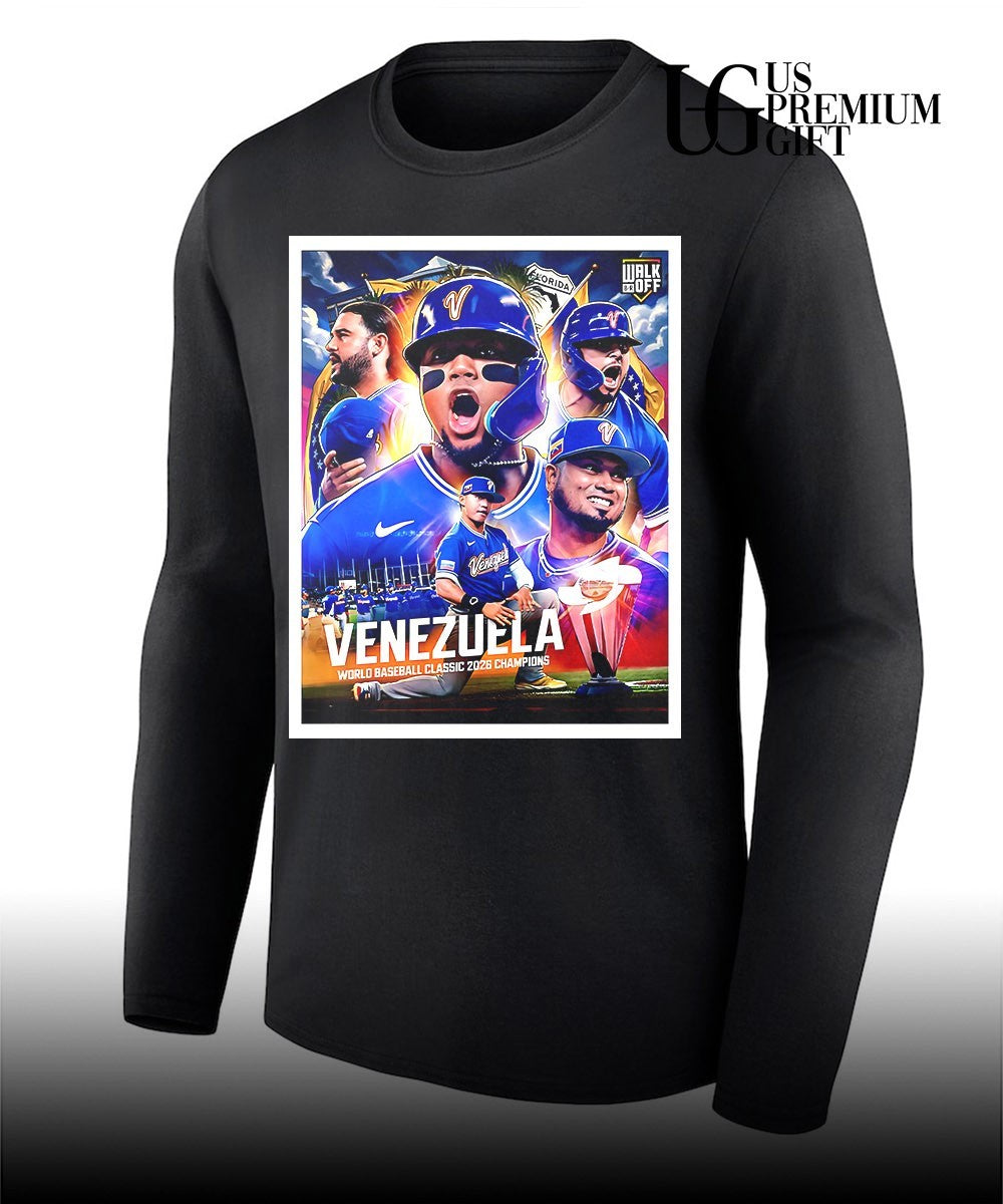 Congrats Venezuela Team World Baseball Classic 2026 Champions First Time Ever shirt