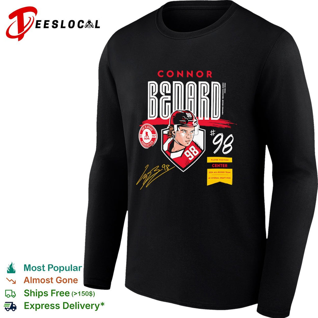 Connor Bedard Chicago Blackhawks Rookie of the Year Signature shirt