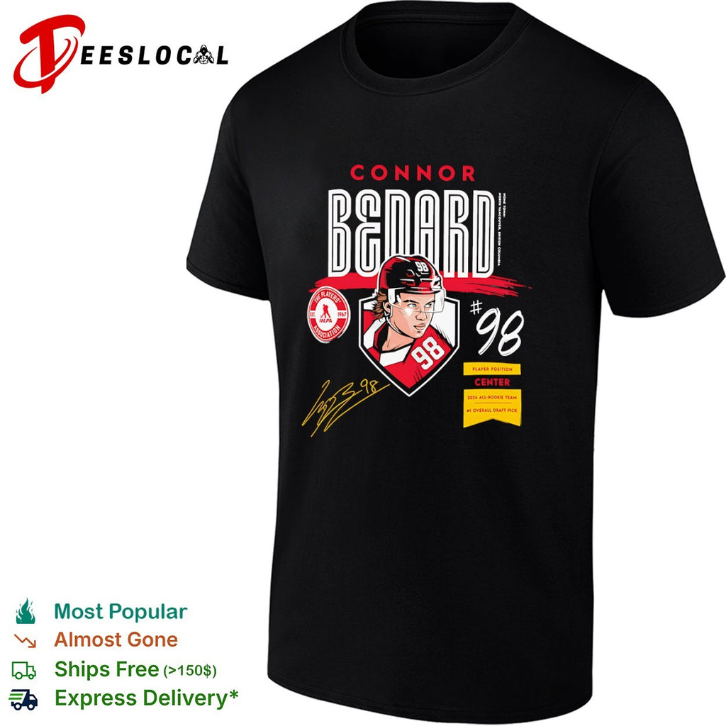 Connor Bedard Chicago Blackhawks Rookie of the Year Signature shirt